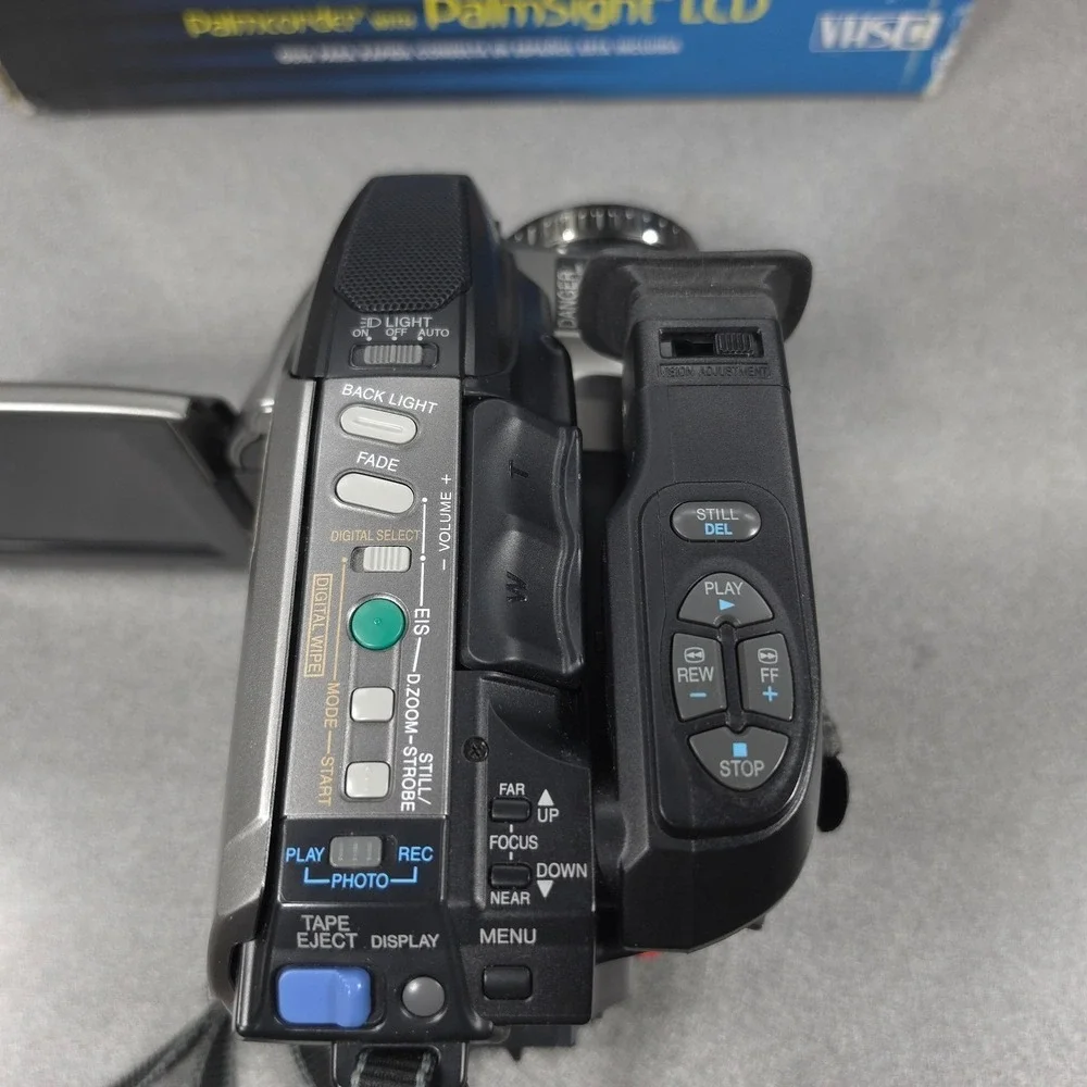 Panasonic PV-L751 Camcorder VHS-C Palmcorder 300x Zoom Box-Working!